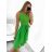 Šaty elegantné letné bez rukávov dámske (S/M/L ONE SIZE) TALIANSKA MÓDA IM322SIMONE/DR svetlo petrolejová S/M/L