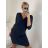 Šaty elegantní dlouhý rukáv dámské (S/M ONE SIZE) ITALSKÁ MÓDA IMM23M284B