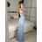 Šaty dlhé elegantný carmen bez rukávov dámske (S/M ONE SIZE) TALIANSKA MÓDA IMPBB232L8831
