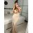Šaty dlhé elegantný carmen bez rukávov dámske (S/M ONE SIZE) TALIANSKA MÓDA IMPBB232L8831