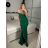 Šaty dlouhé elegantní carmen bez rukávu dámské (S/M ONE SIZE) ITALSKÁ MÓDA IMPBB232L8831/DUR červená S/M