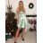 Šaty elegantné spoločenské na ramienka dámske (S/M ONE SIZE) TALIANSKA MóDA IM322461/UL tmavě vínová