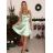 Šaty elegantné spoločenské na ramienka dámske (S/M ONE SIZE) TALIANSKA MóDA IM322461/UL tmavě vínová