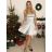 Šaty elegantné spoločenské na ramienka dámske (S/M ONE SIZE) TALIANSKA MóDA IM322461/UL tmavě vínová