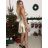 Šaty elegantné spoločenské na ramienka dámske (S/M ONE SIZE) TALIANSKA MóDA IM322461/UL tmavě vínová
