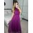 Šaty společenské elegantní letní bez rukávu dámské (S/M ONE SIZE) ITALSKÁ MÓDA IMPSH223590/DUR fuchsiová S/M