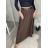 Sukňa dlhá skladaná s opaskom dámska (S/M/L ONE SIZE) TALIANSKA MÓDA IM324ARIANA/DR S/M/L hnedá