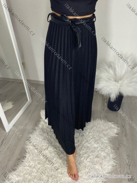 Sukňa teplá dlhá skladaná dámska (S/M/L ONE SIZE) TALIANSKA MóDA IM323TARKA/DR