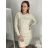 Šaty pletené dlhý rukáv dámske (S/M ONE SIZE) TALIANSKA MóDA IM422989/DR S/M smaragdová