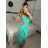 Šaty elegantní společenské dlouhé na ramínka dámské (XS/S/M/L ONE SIZE) ITALSKÁ MÓDA IM322130/DR S/M Červené