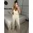 Súprava elegantné nohavice dlhé a vesta bez rukávov dámska (S/M ONE SIZE) IMM24M35555