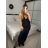 Šaty dlhé elegantné saténové na ramienka dámske (S/M/L ONE SIZE) TALIANSKA MÓDA IMPLP2455060075