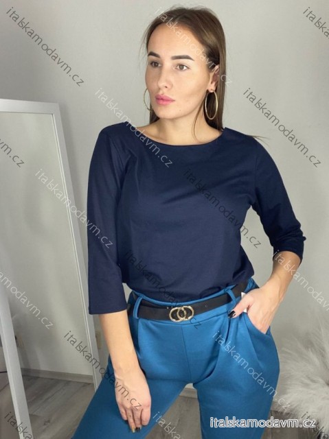 Tričko  3/4 rukáv dámská (S/M/L ONE SIZE) ITALSKÁ MÓDA IMC25KRISTA/DR