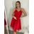 Šaty elegantné spoločenské na ramienka dámske (S/M ONE SIZE) TALIANSKA MÓDA IMPSH23C666/DU S/M staroružová