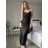Šaty dlhé elegantné spoločenské trblietavé na ramienka dámske (S/M/L ONE SIZE) TALIANSKA MÓDA IMPSH2593328 červená S/M/L