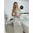 Šaty dlhé elegantné spoločenské flitrové na ramienka dámske (S/M/L ONE SIZE) TALIANSKA MÓDA IMPSH2583785