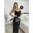 Šaty dlhé elegantné spoločenské flitrové na ramienka dámske (S/M/L ONE SIZE) TALIANSKA MÓDA IMPSH2583785