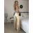 Šaty dlhé spoločenské na ramienka dámske (S/M ONE SIZE) TALIANSKA MÓDA IMPSH246456 červená S/M