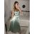 Šaty dlhé spoločenské na ramienka dámske (S/M ONE SIZE) TALIANSKA MÓDA IMPSH246456 červená S/M
