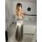 Šaty dlhé spoločenské na ramienka dámske (S/M ONE SIZE) TALIANSKA MÓDA IMPSH246456 červená S/M