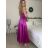 Šaty dlouhé společenské na ramínka dámské (S/M ONE SIZE) ITALSKÁ MÓDA IMPSH246456/DUR S / M zlatá