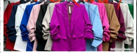 Sako elegantní dlouhý rukáv dámské (S/M/L ONE SIZE) ITALSKÁ MÓDA IMBM25011
