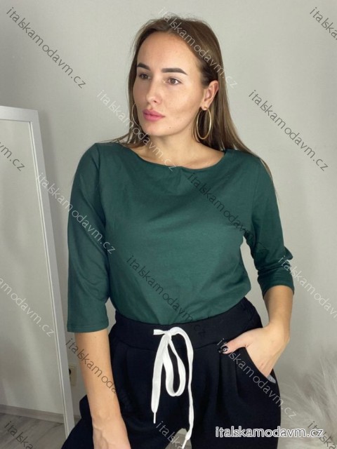 Tričko  3/4 rukáv dámská (S/M/L ONE SIZE) ITALSKÁ MÓDA IMC25KRISTA