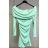 Šaty krátké carmen letní dámské (S/M/L ONE SIZE) ITALSKÁ MÓDA IMPLP2583720090/DR Černá S/M/L