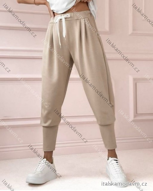 Tepláky elegantné dámske nadrozmer (48/50/52 ONE SIZE) TALIANSKA MÓDA IM425096