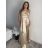 Šaty dlouhé elegantní na ramínka dámské (S/M ONE SIZE) ITALSKÁ MÓDA IMPBB24B23922