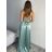 Šaty dlouhé elegantní na ramínka dámské (S/M ONE SIZE) ITALSKÁ MÓDA IMPBB24B23922