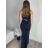 Šaty dlouhé elegantní bez rukávu dámské (S/M ONE SIZE) ITALSKÁ MÓDA IMPBB24H8752