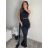Šaty dlouhé elegantní bez rukávu dámské (S/M ONE SIZE) ITALSKÁ MÓDA IMPBB24H8752