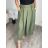 Sukňa dlhá dámska (S/M ONE SIZE) TALIANSKA MÓDA IMC25LEONA/DR S / M zelená khaki