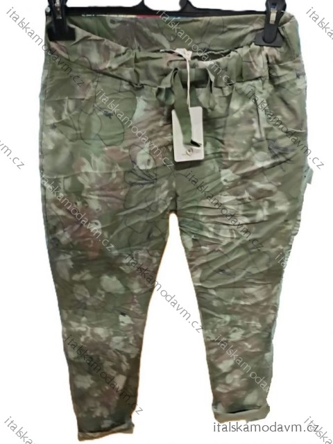 Nohavice strečové s opaskom dámske (S/M/L ONE SIZE) TALIANSKA MÓDA IMSM25107
