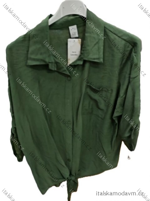 Košile klasik 3/4 dlouhý rukáv dámská (S/M/L ONE SIZE) ITALSKÁ MÓDA IMSM25118