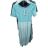 Šaty dlouhé letní žebrované krátký rukáv dámské (XS/S/M/L ONE SIZE) ITALSKÁ MÓDA IMSM25128