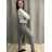 Teplaky teplejší uvnitř počesané dámské  (xl) ITALSKá MóDA IM517008/DR XL šedá