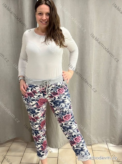 Tepláky dlhé dámske  (M/L/XL ONE SIZE) TALIANSKA MóDA IMB25VERONA-1/DR