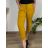 Nohavice strečové dámske nadrozmer (46/48/50 ONE SIZE) TALIANSKA MÓDA IM424753/DR 48/50 žlutá hořčicová