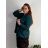 Sako elegantný dlhý rukáv dámske nadrozmer (48/50/52 ONE SIZE) TALIANSKA MÓDA IMD25513