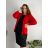 Sako elegantný dlhý rukáv dámske nadrozmer (48/50/52 ONE SIZE) TALIANSKA MÓDA IMD25513