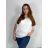 Tunika blúzka krátky rukáv dámska nadrozmer (52/54/56 ONE SIZE) TALIANSKA MODA IM424128