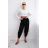 Kalhoty letní dlouhé oversize dámské ELENA (S/M ONE SIZE) ITALSKÁ MÓDA IMD24130