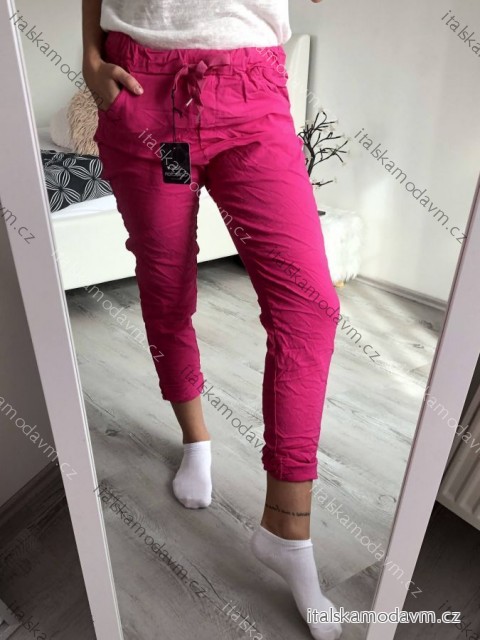 Kalhoty strečové dámské (S/M/L ONE SIZE) ITALSKÁ MÓDA IM525STELA