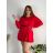 Šaty krátke mikinové dlhý rukáv dámske oversize (M/L/XL ONE SIZE) TALIANSKA MÓDA IMD25PEGY