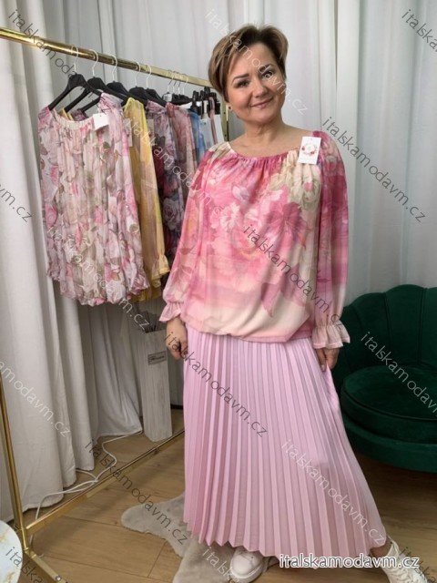Tunika dlhý rukáv dámska nadrozmer (42/44/46 ONE SIZE) TALIANSKA MÓDA IMWEC25020