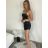 Šaty společenské na ramínka dámské (S/M ONE SIZE) ITALSKÁ MÓDA IMPLP2423312010/DU -   červená -   S/M