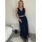 Šaty dlhé spoločenské elegantné plesové dámske (S/M ONE SIZE) TALIANSKA MÓDA IMM22Q52232/DUR smaragdová S/M/L