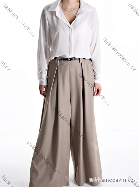 Nohavice oversize s opaskom dlhé dámske (S/M ONE SIZE) TALIANSKA MÓDA IMPDY25MDUE24047